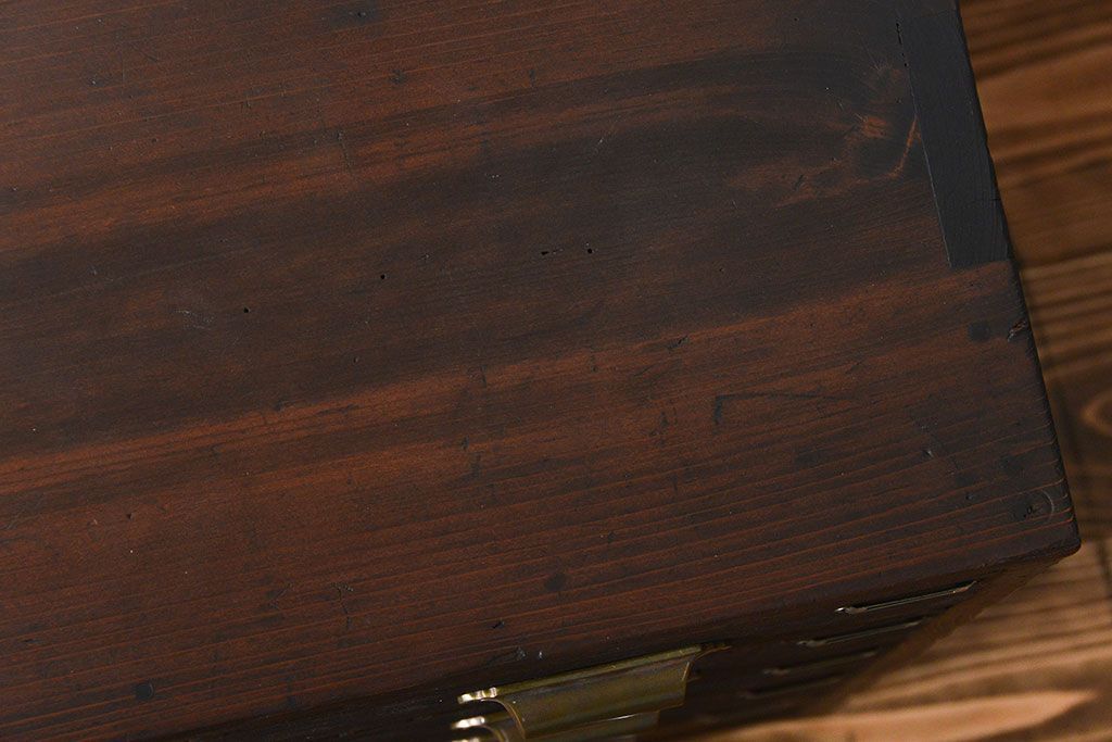 アンティーク家具　アンティーク　ネームプレート付き　14杯引き出し