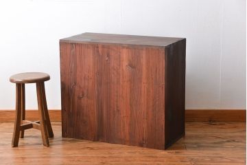 アンティーク家具　アンティーク　ネームプレート付き　14杯引き出し