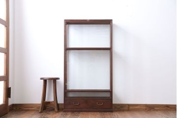 アンティーク家具　弓道の矢用　収納ガラスケース