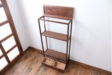 アンティーク家具　弓道の矢用　収納ガラスケース