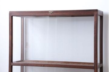 アンティーク家具　弓道の矢用　収納ガラスケース
