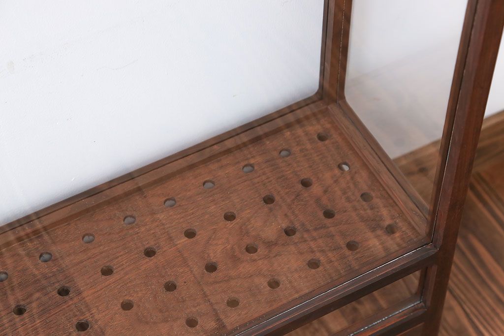 アンティーク家具　弓道の矢用　収納ガラスケース