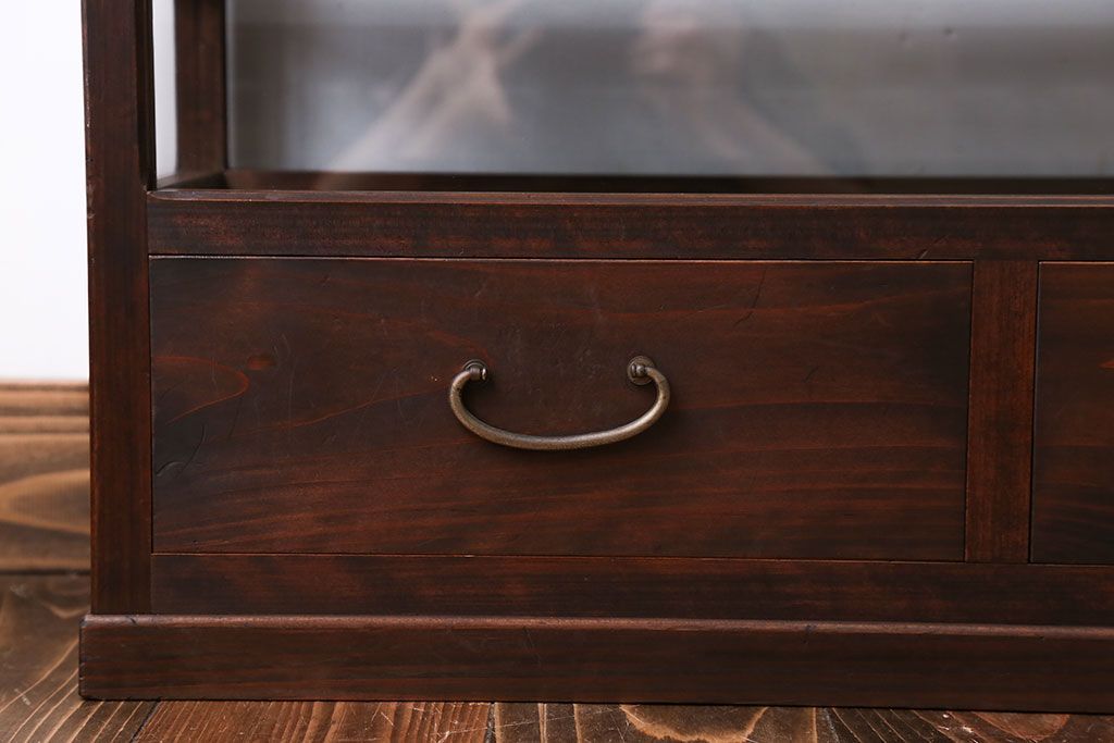 アンティーク家具　弓道の矢用　収納ガラスケース