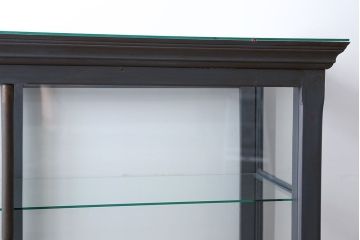 アンティーク家具　アンティークペイント　5面ガラスケース