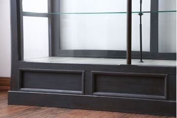 アンティーク家具　アンティークペイント　5面ガラスケース