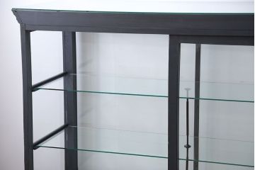 アンティーク家具　アンティークペイント　5面ガラスケース