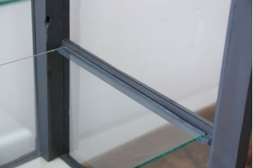 アンティーク家具　アンティークペイント　5面ガラスケース