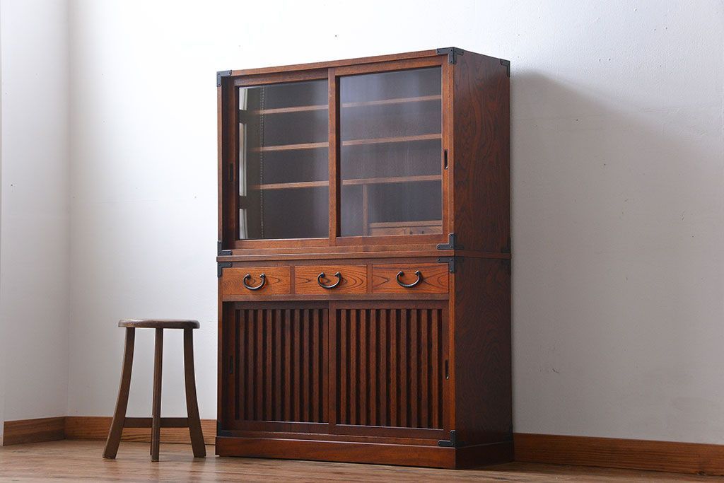 中古　高級民芸家具　水屋箪笥(定価約29万円)