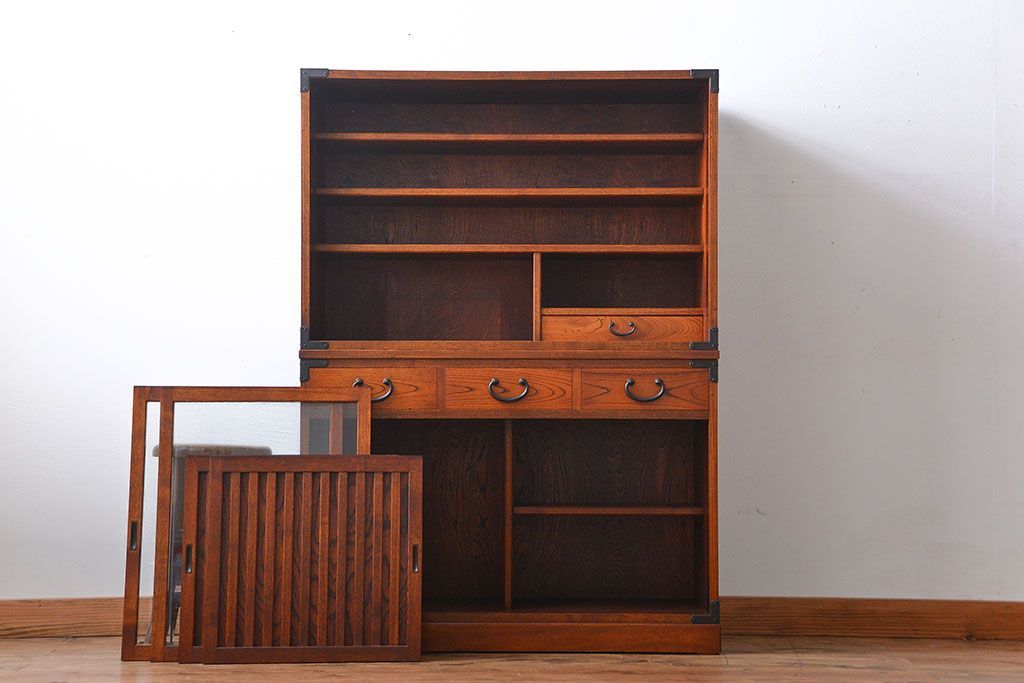 中古　高級民芸家具　水屋箪笥(定価約29万円)