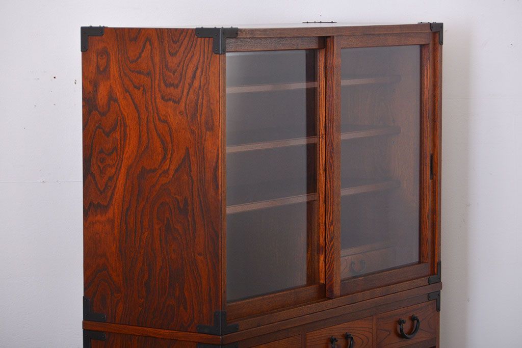 中古　高級民芸家具　水屋箪笥(定価約29万円)