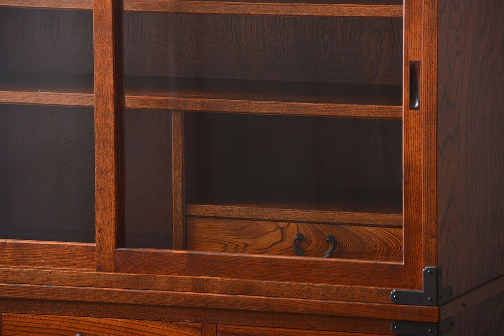 中古　高級民芸家具　水屋箪笥(定価約29万円)