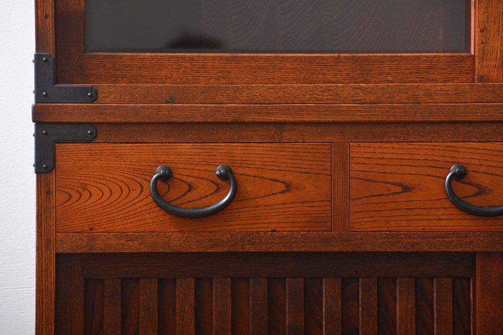 中古　高級民芸家具　水屋箪笥(定価約29万円)