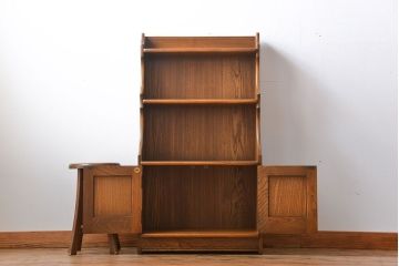 アンティーク家具　イギリスアンティーク　アーコール　収納棚