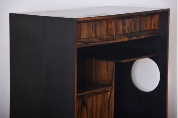 アンティーク家具　古民具・骨董　黒柿材　茶箪笥