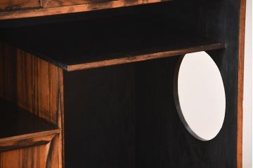 アンティーク家具　古民具・骨董　黒柿材　茶箪笥