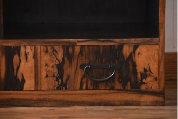 アンティーク家具　古民具・骨董　黒柿材　茶箪笥