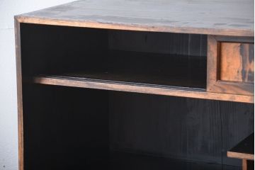 アンティーク家具　古民具・骨董　黒柿材　茶箪笥