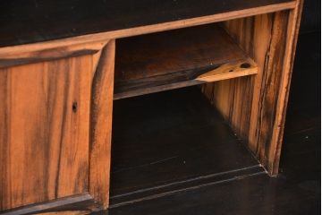 アンティーク家具　古民具・骨董　黒柿材　茶箪笥