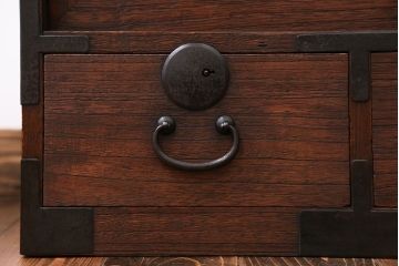 アンティーク家具　大正ロマン　桐材　時代箪笥ローボード(1、桐箪笥、桐たんす)