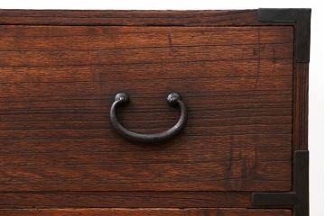 アンティーク家具　古民具・骨董　桐材　時代箪笥ローボード(2、桐箪笥、桐たんす)