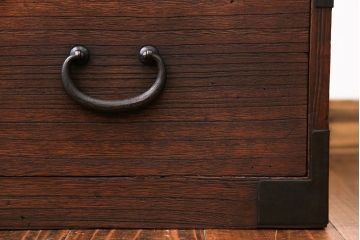 アンティーク家具　古民具・骨董　桐材　時代箪笥ローボード(2、桐箪笥、桐たんす)