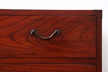 レトロ家具　昭和レトロ　欅材　時代箪笥ローボード(1)