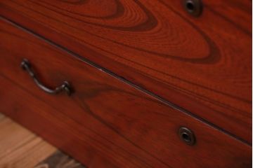 レトロ家具　昭和レトロ　欅材　時代箪笥ローボード(1)