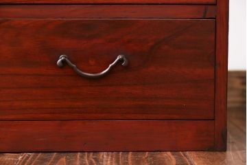 レトロ家具　昭和レトロ　欅材　時代箪笥ローボード(1)