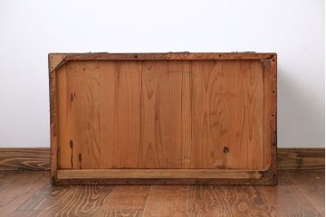 アンティーク雑貨　古民具・骨董　欅材の長火鉢(テーブル)