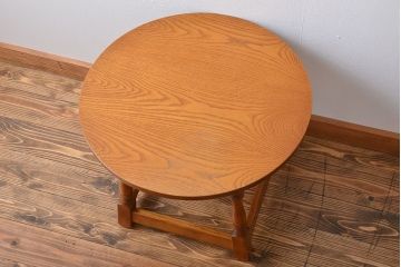 アンティーク家具　イギリスアンティーク オーク材　サイドテーブル