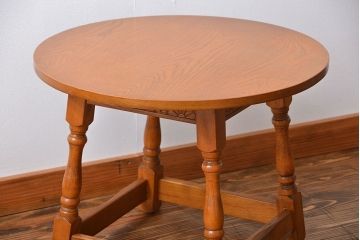 アンティーク家具　イギリスアンティーク オーク材　サイドテーブル