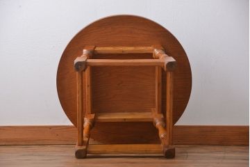 アンティーク家具　イギリスアンティーク オーク材　サイドテーブル