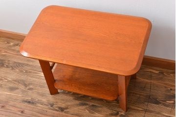 アンティーク家具　イギリスアンティーク　オーク材　サイドテーブル