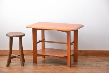 アンティーク家具　イギリスアンティーク　オーク材　サイドテーブル