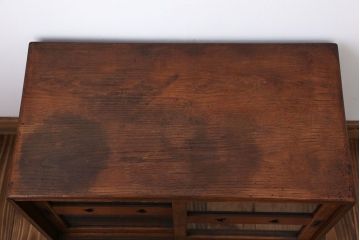 レトロ家具　昭和レトロ　小振りなガラス戸棚