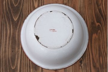 アンティーク雑貨　イギリスアンティーク　ホーロー洗面台(1)