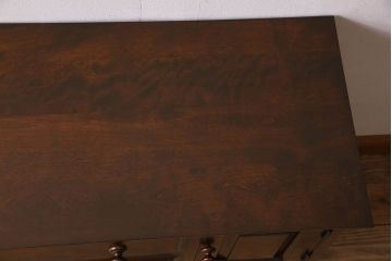 北海道民芸家具　シックな風合いのチェスト(ローボード)(2)