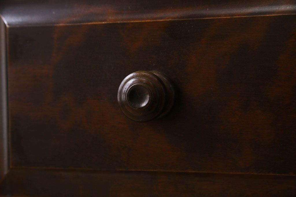 北海道民芸家具　シックな風合いのチェスト(ローボード)(2)