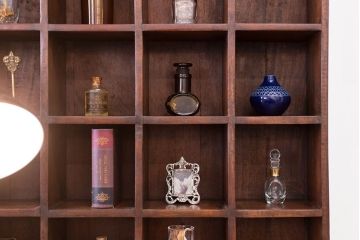 アンティーク家具　イギリスアンティーク　壁掛けシェルフ