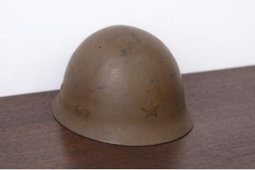旧日本軍・90式鉄帽当時物(鉄兜・ヘルメット)(R-015282)