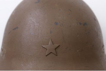 旧日本軍・90式鉄帽当時物(鉄兜・ヘルメット)(R-015282)