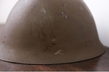 旧日本軍・90式鉄帽当時物(鉄兜・ヘルメット)(R-015282)