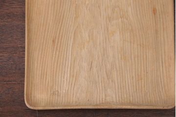 アンティーク雑貨　古い木味の角盆10枚セット(茶道具・彫刻・トレー)