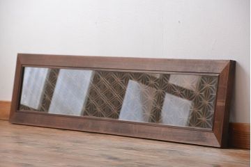 古民具・骨董　ガラス付き書院欄間