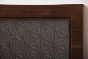 古民具・骨董　ガラス付き書院欄間