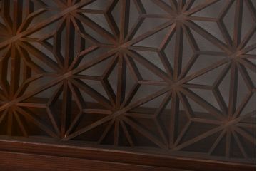 古民具・骨董　ガラス付き書院欄間