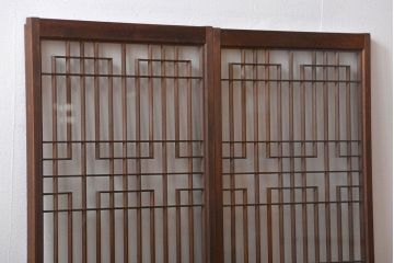 古民具・骨董　書院戸2枚セット(2)