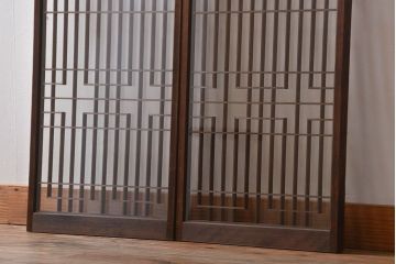 古民具・骨董　書院戸2枚セット(2)