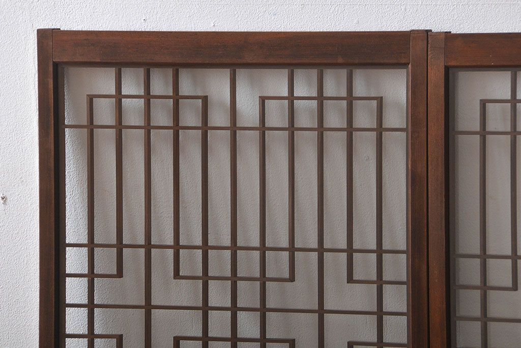 古民具・骨董　書院戸2枚セット(2)