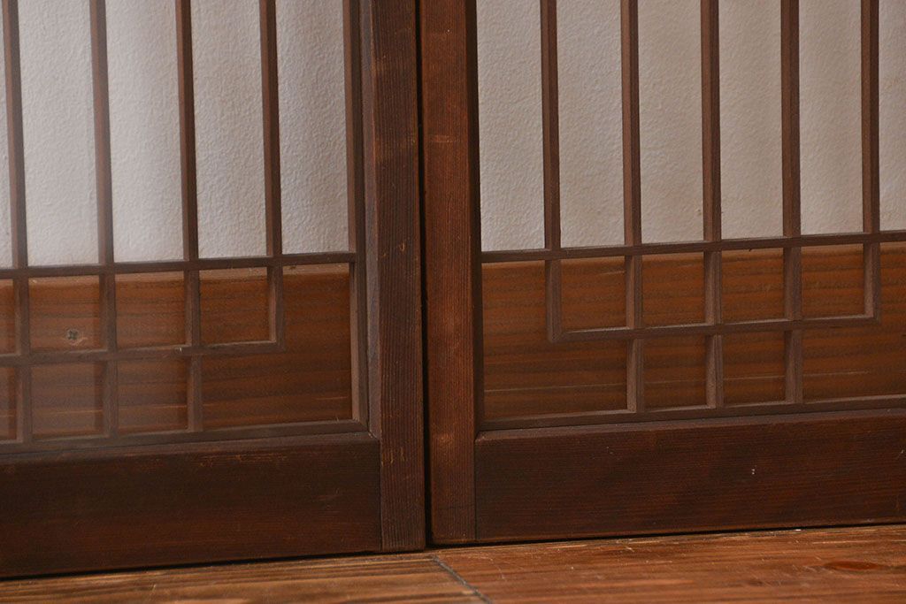 古民具・骨董　書院戸2枚セット(2)